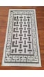 Pamuklu Bukle Lüks Kilim 80x150 -luma Kreme Kahve Kahve