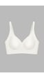 Cottonhill Seamless Bra - Slight Krem Lazer Kesim Dikişsiz Dilim Detaylı Balensiz Kadın Sütyen Krem