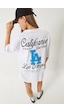 Shade Kadın Los Angeles Baskılı Oversize Kısa Kollu Penye T-shirt 5197 60283079 - Beyaz Shade Kadın Los Angeles Baskılı Oversize Kısa Kollu Penye T-shirt 5197 60283079 - Beyaz