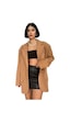 Oversize Ceket - Taba