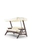 Belek Swing Ahşap Dış Mekan Bahçe Balkon & Teras Salıncağı Krem