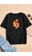 Uyguntarz Çocuk Cartoon Face Pamuklu Tshirt Antrasit Uyguntarz Çocuk Cartoon Face Pamuklu Tshirt Antrasit