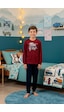 Kompedan Erkek Çocuk İnterlok Bisiklet Yaka Pijama Takımı Bordo 109 Bordo Kompedan Erkek Çocuk İnterlok Bisiklet Yaka Pijama Takımı Bordo 109 Bordo