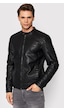 Jack & Jones Erkek Deri Ceket 12147218 Siyah