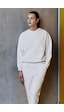 Tommy Life Bej Basic Pamuklu O Yaka Oversize Lastik Paça Kadın Eşofman Takım - 95287 Bej