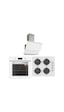 Silverline BO6502W02 - CS5349W01 - 3420 Classy 60 Beyaz Cam Ankastre Set Silverline BO6502W02 - CS5349W01 - 3420 Classy 60 Beyaz Cam Ankastre Set