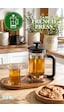 Porsima Smartpan Bv008 French Press Paslanmaz Çelik Süzgeçli Cam Bitki Çayı Demliği Kahve Presi - 350 Ml Siyah
