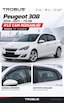 Peugeot 308 2020 Mügen Cam Rüzgarlığı 4'lü