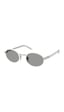 Prada Pr B56s 23e50q 52 Unisex Oval Beyaz Kombine Güneş Gözlüğü Beyaz