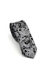 Gaffy Gri Şal Desenli Siyah Dokuma Kumaş Mendilli Slim Fit Kravat // Sdk-2607-1 Siyah Gaffy Gri Şal Desenli Siyah Dokuma Kumaş Mendilli Slim Fit Kravat // Sdk-2607-1 Siyah