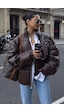 Madmext Kahverengi Oversize Basic Deri Mont Mg1387-kahverengi Kahverengi Madmext Kahverengi Oversize Basic Deri Mont Mg1387-kahverengi Kahverengi