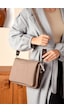 Just Polo Günlük Kombinlere Uygun Kadın Orijinal Yeni Sezon Omuz Çantası Shopper Ebat : 21 X 28 Cm Kum Kahve
