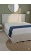 %100 Pamuk Ranforce Premium King Size Lastikli Çarşaf - Beyaz Beyaz