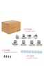 Ayrıntıshop Duşakabin Tekerleği Rulman Tekerlek Krom Alt Üst 8 Li 24mm Krom