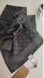 Aker Elegance Monogram Eşarp 001 Antrasit