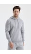 Monox Erkek Kapşonlu 3 İplik Sweatshirt Gri Monox Erkek Kapşonlu 3 İplik Sweatshirt Gri