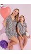 Siyah İnci Lisanslı %100 Pamuk Çok Renkli Düğmeli Biyeli Şort Pijama Takım Hk150 Gri Siyah İnci Lisanslı %100 Pamuk Çok Renkli Düğmeli Biyeli Şort Pijama Takım Hk150 Gri