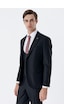 İmza Siyah Mono Yaka Çift Yırtmaç Yelekli 6 Drop Slim Fit Dar Kesim Basic Takım Elbise 1001245186 Siyah