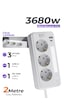 7go 7gsp1 3680w 3'lü Priz Beyaz Akım Korumalı 20w Pd Hızlı Şarj Usb 1.9m Kablolu Akıllı Led Ge 2 m