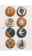 8 Li Set-1 Vintage Bohem Tasarım Rozet 44 Mm Pvc Kaplı Çanta Ceket Yaka Aksesuarı Çok Renkli