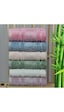 6 Adet Bambu El Havlusu 50x90cm El Yüz Havlu Seti Renkli