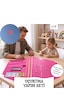Uçurtma Yapım Seti / Naylon Altıgen / Ahşap Çıtalı / Pembe