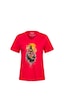 2as Alone Baskılı V Yaka Kadın T-shirt 413 Kırmızı
