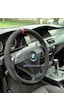 Bmw Serisi Direksiyon Kılıfı Dikme Alkantara Nubuk Kırmızı Yüzük