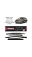 Honda Civic 2011 2012 2013 2014 2015 2016 İle Uyumlu Sport Style Cam Rüzgarlığı 4 Parça Sunplex 1 Adet