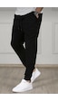Blackjack Giyim Erkek Siyah Slim Fit Jogger Eşofman Altı Siyah