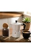 Porsima Mnb05742-1 Ocaküstü Moka Pot 3 Fincanlık Alüminyum Kahve Espresso Cezvesi Beyaz 150ml