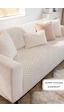 Soft Kürklü Koltuk Örtüsü 170x215 Cm Yumuşak Peluş Kaymaz Taban Kanepe Örtüsü Bej