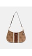 Guess Noelle Iı Üstten Fermuarlı Kadın Kahverengi Omuz Çantası Hwss9672180-lgw