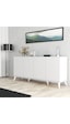 1602 Elegante 180 Cm Modern Konsol Beyaz