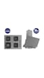 Ferre SC408-WFA+D065-SA 2'li Döküm Izgara Ankastre Set Gri