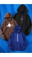 Uyguntarz 3'lu Paket Baskılı Oversize Unisex Sweatshirt siyah