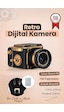 Vintage Dijital Kamera Selfie Video Vlog Kamerası Fotoğraf Makinesi Cmr48 Siyah