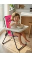 Exent Kids 2 6 Yaş, Little Princes Katlanır Portatif Mama Sandalyesi, Tak-çıkar Masa İle-pembe