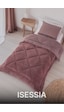 Isessia Lüks Wellsoft Çift Taraflı Yumuşak 4 Mevsim Konfor Yorgan Seti Yorgan Uyku Seti 155 X 215 Cm Pembe