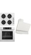 Ferre XE63CB + CS206 + D081 Fryart Cs Serisi Ankastre Set Beyaz