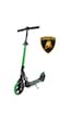 Lamborghini Lisanslı L6-200 Katlanabilir Metal Ayaklık Kaymaz Taban 2 Tekerlekli 8+ Yaş Çocuk Scooter Yeşil