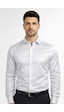Classics Men Slim Fit Uzun Kollu Kolay Ütü Pamuk Saten Erkek Gömlek Beyaz
