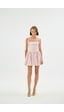Sagaza Studio Ss6077 Pileli Mini Etek Pembe