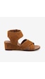 Kemal Tanca Kadın Sandalet 6510-2 Tan Suede