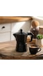 Porsima Mnb05742 Ocaküstü Moka Pot 3 Fincanlık Alüminyum Kahve Espresso Cezvesi Siyah 150ml