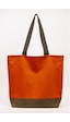 Fabric Craft Bag Plaj Çantası Turuncu Haki Gabardin Kumaş Omuz Çantası 47 43 Cm Haki - Turuncu