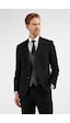 İmza Siyah Mono Yaka Kazayağı Desen 6 Drop Slim Fit Takım Elbise 1001255173 Siyah