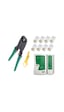 Network Cat5Cat6 Sıkma Pense+50 Adet Cat5Cat6 Jak + Test Cihazı