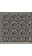 BELLİ Saf İpek Eşarp 4101d02 Sura İpek -3683 - 90 X 90 / Siyah - Petrol Siyah - Petrol