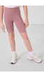 Tommylife Gül Kurusu Pamuklu Kısa Paça Standart Fit Basic Kız Çocuk Tayt - 75188 Gül Kurusu